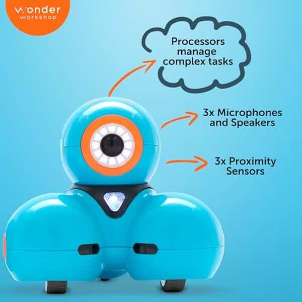 Explorez les fonctionnalités du robot Dash de Wonder Workshop : un compagnon idéal pour initier les enfants au codage tout en stimulant leur créativité à travers des jeux éducatifs et interactifs.