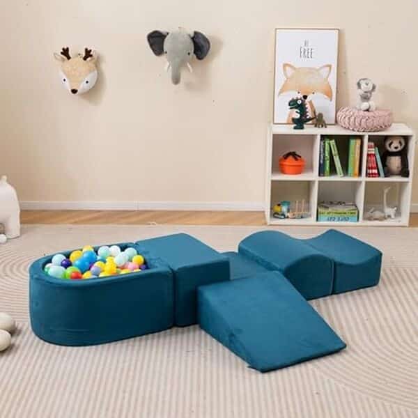 Découvrez le test complet du parcours motricité en mousse costway 5pcs avec piscine à balles. Un espace de jeu sûr et amusant pour le développement des tout-petits.