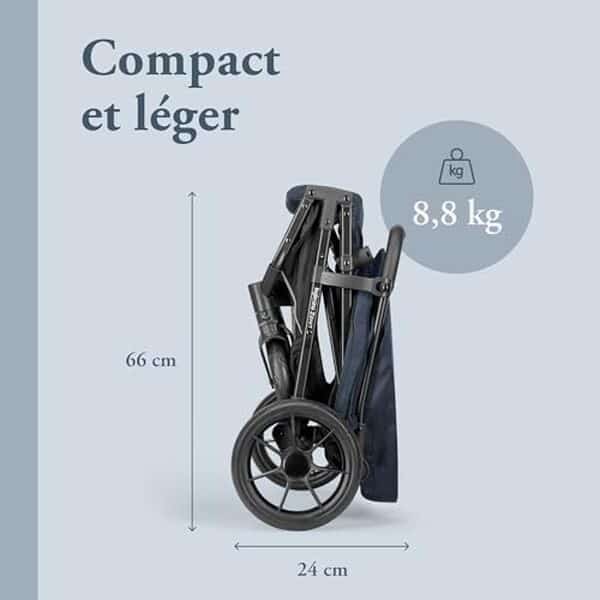 Découvrez notre test complet de la poussette compacte Inglesina Zenit : confort, innovation et performance jusqu'à 22 kg pour votre enfant