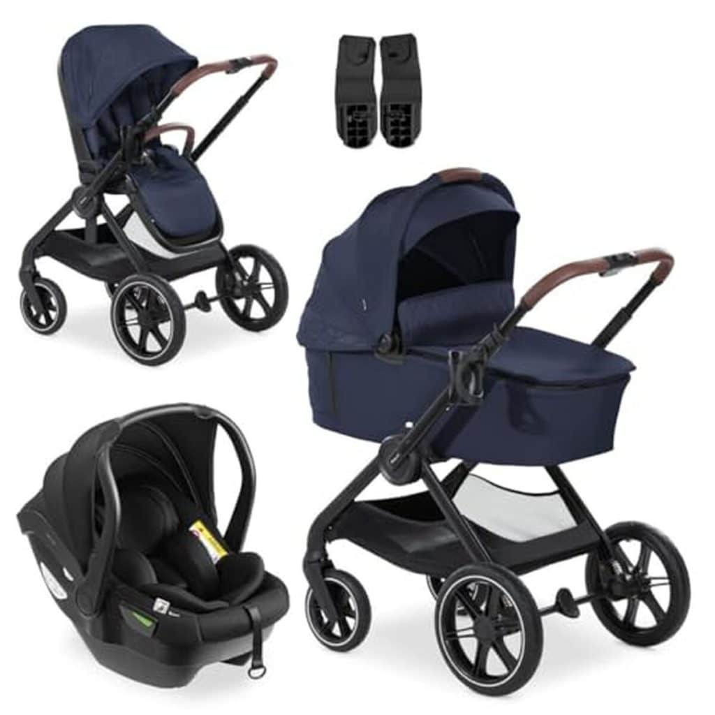 Test de la poussette hauck Walk N Care 3 en 1 - praticité évolutive en Navy Blue