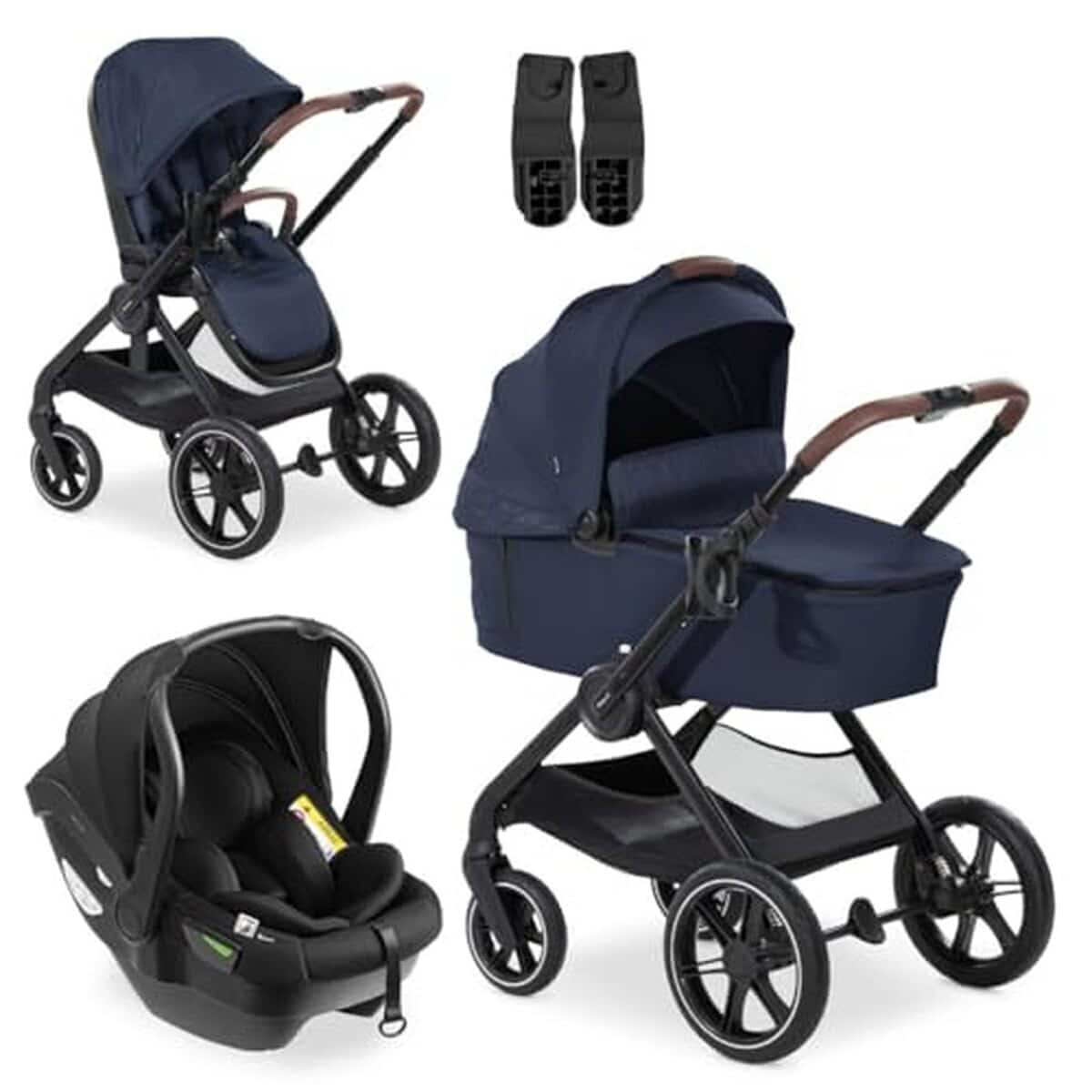 Test de la poussette hauck Walk N Care 3 en 1 - praticité évolutive en Navy Blue