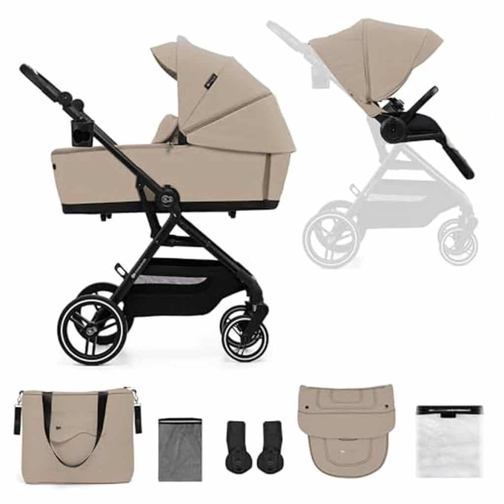 Test de la poussette Yoxi 2 In1 sable beige Kinderkraft