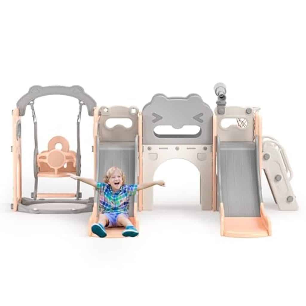 Test du toboggan à bascule 8 en 1 pour tout-petits