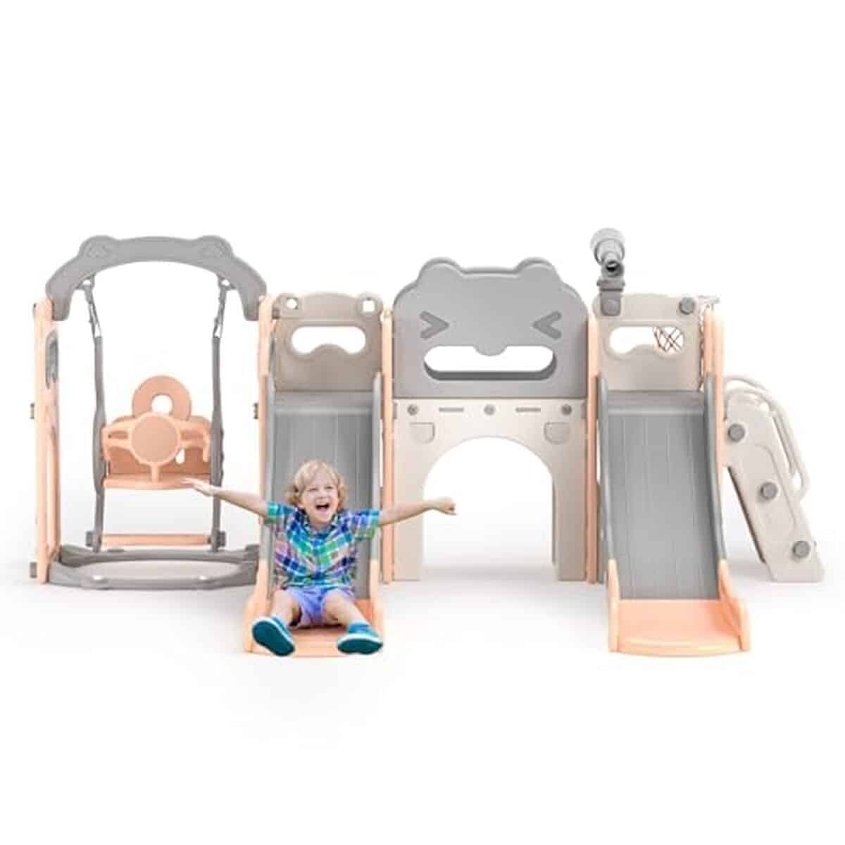 Test du toboggan à bascule 8 en 1 pour tout-petits