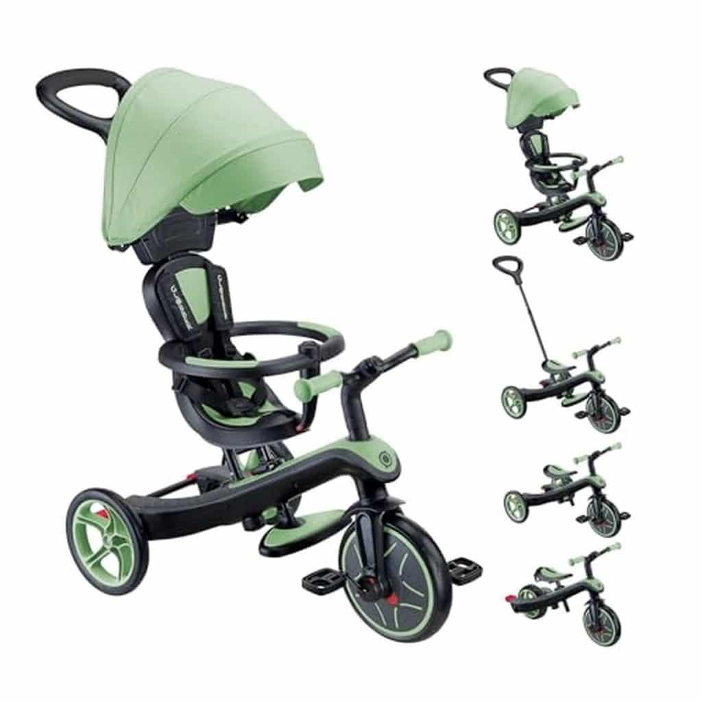 Test : tricycle évolutif Globber Explorer 4 en 1 vert sauge