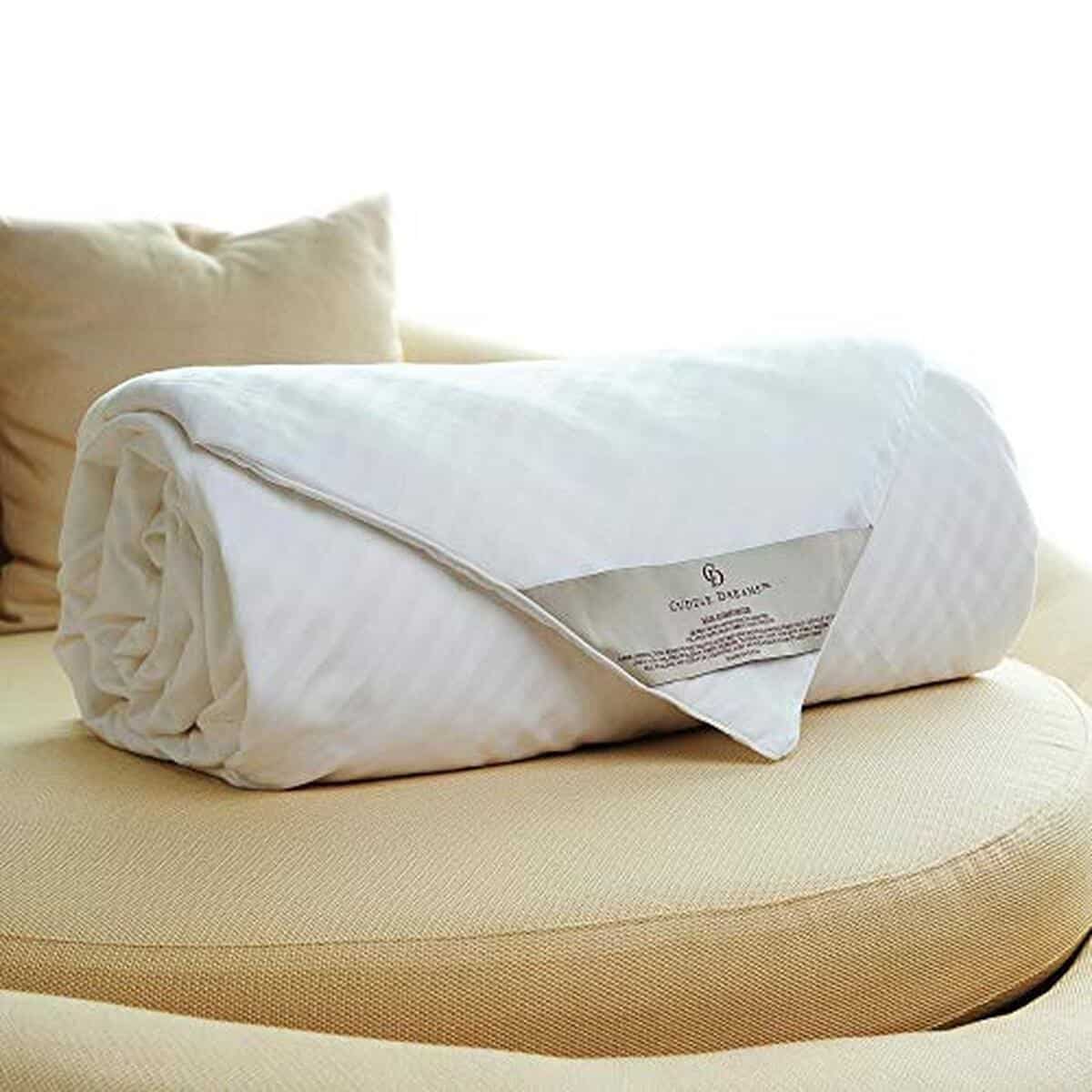 Avis : doudou en soie blanc 60 x 50 pouces KIDS, idéal toutes saisons