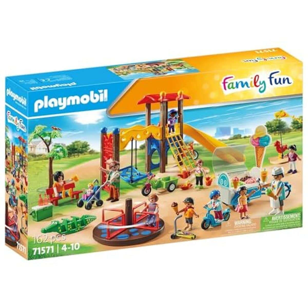 Test du playmobil Family Fun : le grand parc de jeux avec toboggans 71571