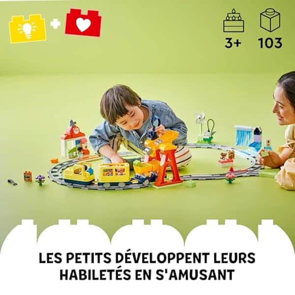 Découvrez notre test complet du LEGO Duplo 10428 grand train communautaire interactif : un jouet éducatif idéal pour les enfants de 3 ans et plus, avec avis détaillé et conseils d'achat. 