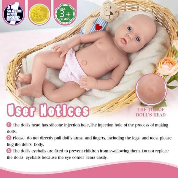 Découvrez notre avis détaillé sur la poupée bébé reborn Vollence 48 cm en silicone. Une fille reborn réaliste et de qualité : caractéristiques, avantages et test complet. 