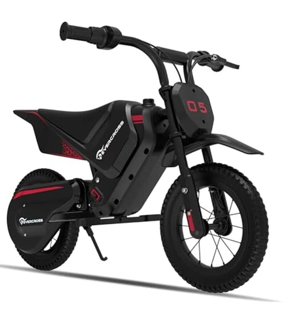 Test de la moto électrique evercross EV05M pour enfants