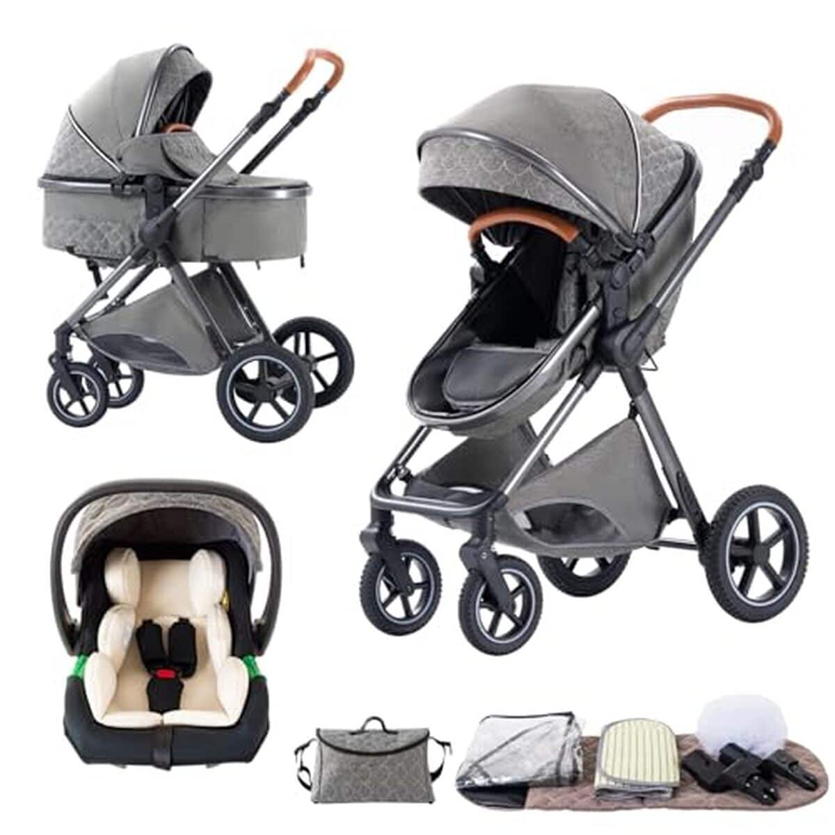 Test de la poussette BEBBY 3 en 1 pliable et pratique
