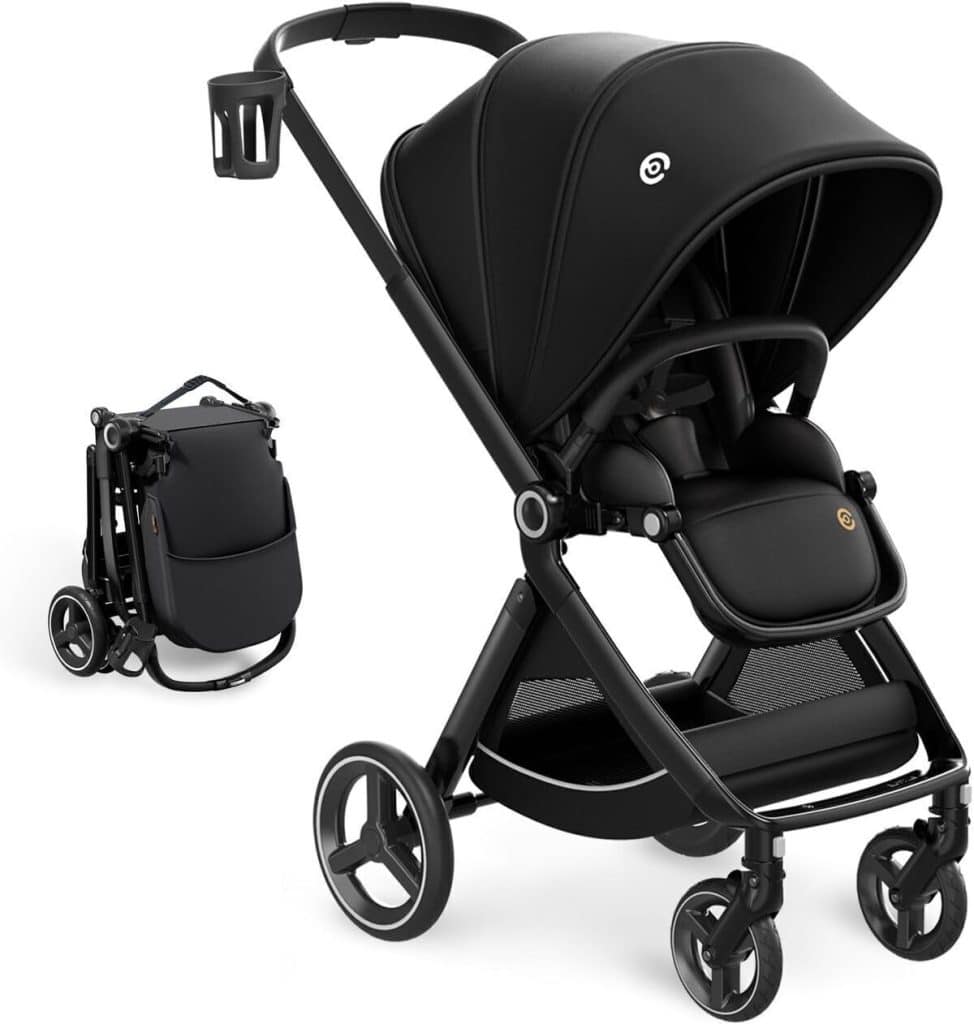 Test de la poussette pliable eLittle Emu réversible : face parents, 25 kg