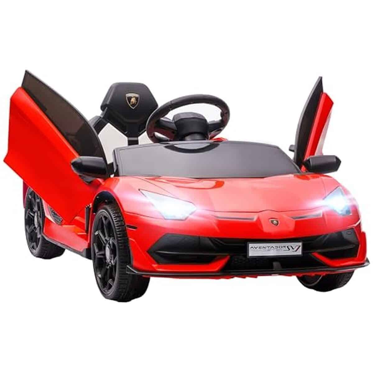 Test de la voiture électrique lamborghini aventador svj de homcom pour enfants