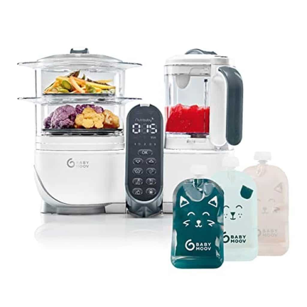 Test du Babymoov Nutribaby : robot cuiseur bébé 6 en 1 avec gourdes réutilisables