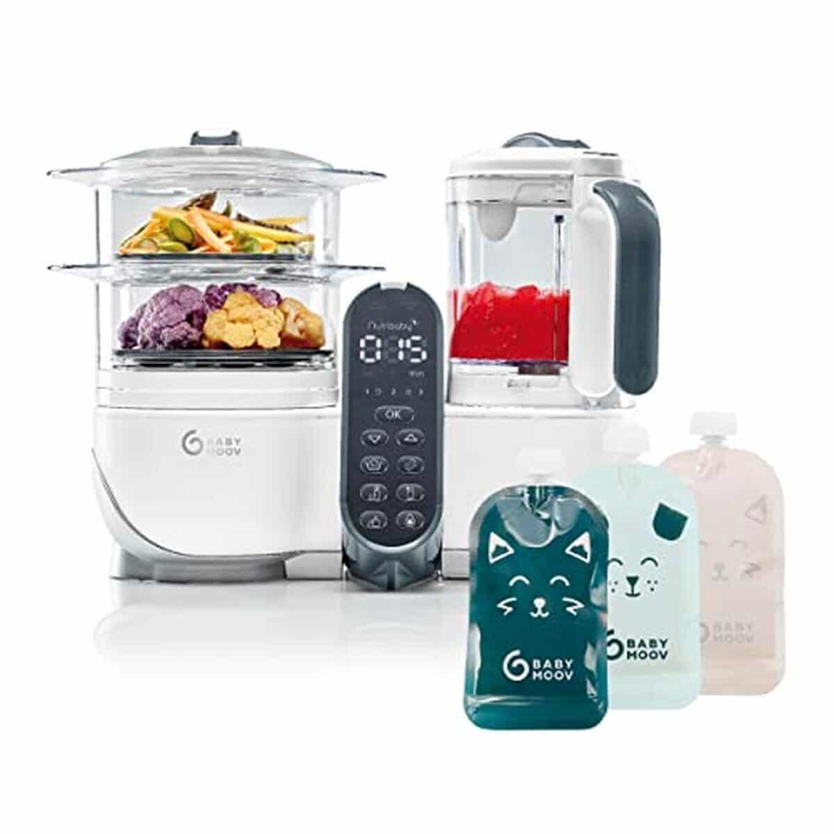 Test du Babymoov Nutribaby : robot cuiseur bébé 6 en 1 avec gourdes réutilisables