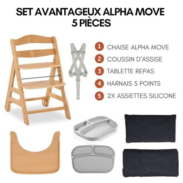 Dรฉcouvrez notre test dรฉtaillรฉ de la chaise haute alpha plus move en bois par Hauck : caractรฉristiques, avantages et avis pour bien choisir votre chaise haute.