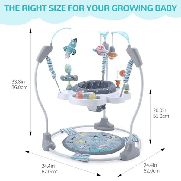 Découvrez notre test détaillé du centre d'activités LADIDA Jumperoo Space Tour gris : caractéristiques, avantages et avis pour faire le bon choix.