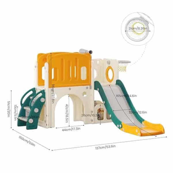 Découvrez notre test détaillé du toboggan hoopyosms pour enfants avec échelle intégrée et panier de basket. Avis, caractéristiques et recommandations pour bien choisir.