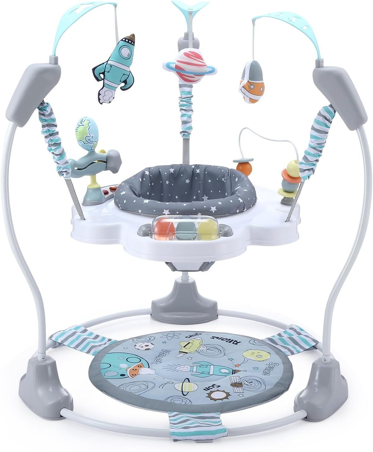 Test du centre d'activités LADIDA Jumperoo Space Tour gris